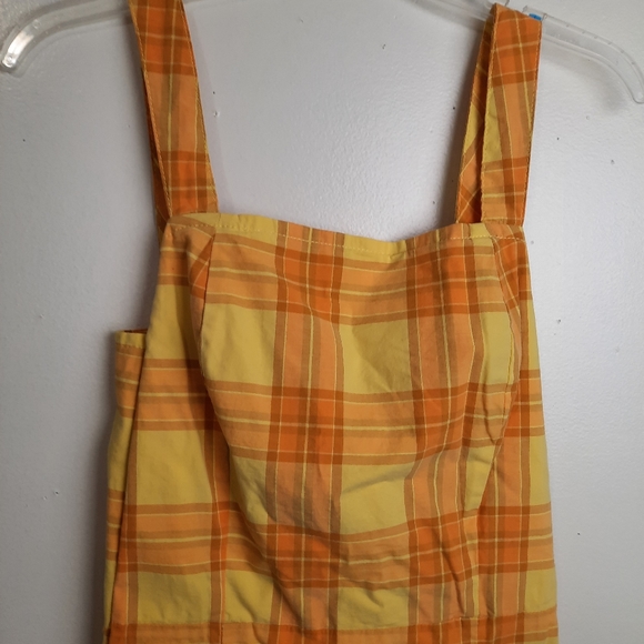 Arizona Jean Co yellow plaid dress - Picture 3 of 10